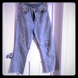 Point Sur from Jcrew ripped and repaired jeans 27